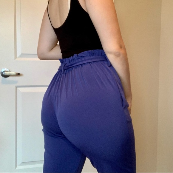 BCBG Paperbag Waist Trousers - Picture 3 of 11